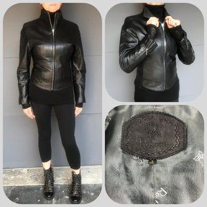 ROSLEEN Leather Fitted Jacket